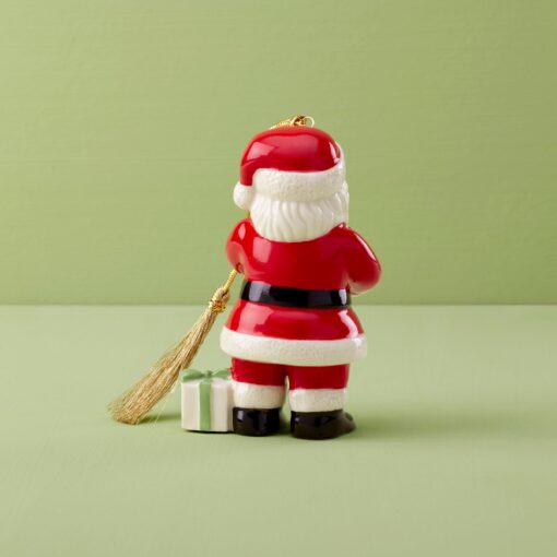 2024 Santa With Pickle & Candy Cane Ornament - Image 2