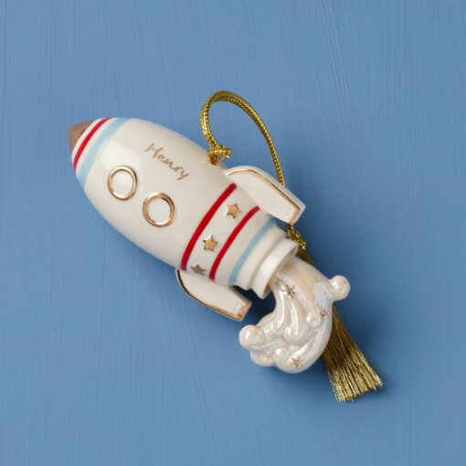 Personalized Space Ship Ornament