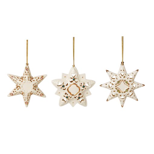 Pierced Star Ornaments, Set of 3 - Image 2